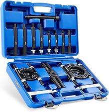 YOTOO Bearing Puller Set, 5 Ton Capacity Bearing Separator Kit with 2" and 3" Jaws, Wheel Hub Axle Puller Set, Heavy Duty Bearing Splitter Tool Kit with Case, Blue