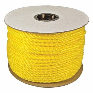 1/4 IN ROPE DIA, YELLOW, 1,200 FT ROPE LG