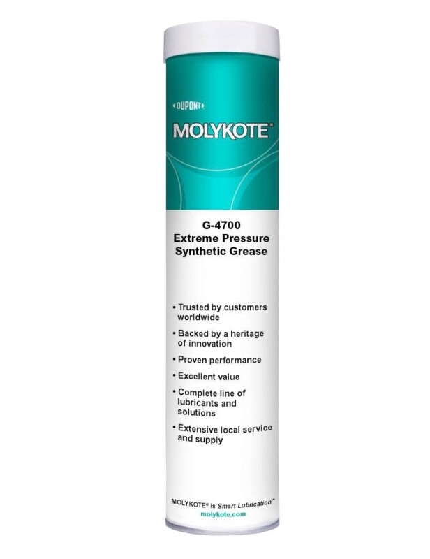 Dowsil Molykote G-4700 Extreme Pressure Synthetic Grease Grey 13.7 oz Cartridge, 4118360