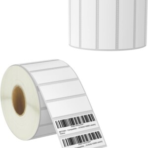 BETCKEY - 3" x 1" (76 mm x 25 mm) UPC Barcode & Address Labels Compatible with Zebra & Rollo Label Printer,Premium Adhesive & Perforated