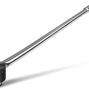 DURATECH Breaker Bar, 1/2'' Drive 24-Inch Breaker Bars Heavy Duty, with 240° Flex Head, Spring-loaded Detent Ball, Premium Chrome Alloy Made