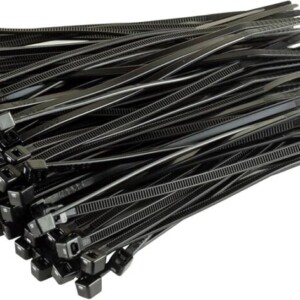 NYLON CABLE TIES BLACK (100 PER PACK)