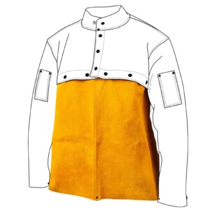 REVCO BLACK STALLION CORE 2O"  SPLIT COWHIDE LEATHER BIB