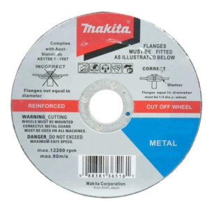 MAKITA 125MM X 1.6 X 22.23MM CUTTING DISCS