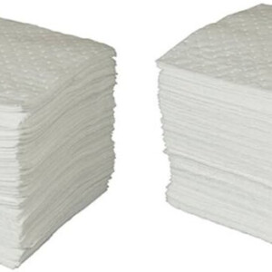BRADY SPC BASIC OIL-ONLY HEAVY WEIGHT ABSORBENT PAD, WHITE, 15" L X 17" W (100 SHEETS PER BALE) - BPO100 SPILL PADS