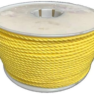 YELLOW POLY ROPE POLYPROPYLENE 3 STRAND TWISTED