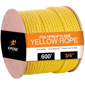 YELLOW TWISTED POLYPROPYLENE ROPE
