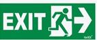 EXIT -SIGN FOR OFFICE MATERIAL: Rigid unbreakable acrylic plastic
