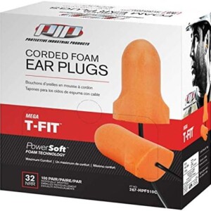 PROTECTIVE INDUSTRIAL PRODUCTS RE-USABLE CORDED EAR PLUGS - PAIR (100 PER BOX)