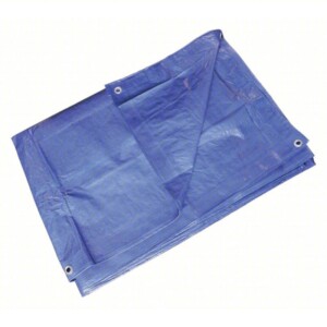 APPROVED VENDOR Tarp: 19.5 ft Lg, 14.17 ft Wd, Std Duty, 5.1 mil, Polyethylene, Blue, 3.5 oz/sq yd