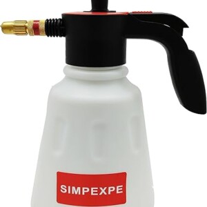 SIMPEXPE Handheld Garden Pump Sprayer, Lawn & Garden Pressure Water Spray Bottle with Adjustable Brass Nozzle for Plants and Other Cleaning Solutions 0.5 Gal 2L Gold