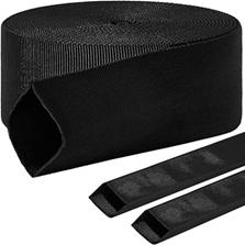 1.5" ID NYLON PROTECTIVE HOSE SLEEVE, NYLON PROTECTIVE SLEEVE NYLON PROTECTIVE SHEATH NYLON CABLE COVER FOR WELDING TORCH HYDRAULIC HOSE, 25' LENGTH, BLACK