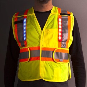 Nite Beams Class 2 LED Solid Adjustable Breakaway Public Safety Vest