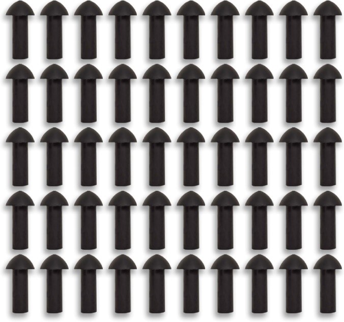 STOP & GO 5075 MUSHROOM PLUG TIRE REPAIR FOR PUNCTURES AND FLATS - 1" LENGTH X 5/16" SHAFT DIAMETER - 50 PACK (PLUGS ONLY)