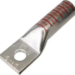 LONG BARREL COPPER LUG 350 kcmil 1/2" RED 1HOLE