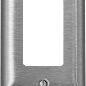 Leviton SL26 Wall Plate, Stainless Steel