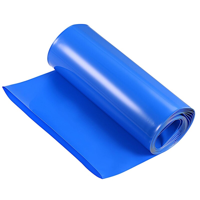 Flat Width 9.84 Inch/250mm PVC Heat Shrink Tubing Battery Wrap Sleeve Length 9.8FT/3 Meters for 18650 21700 26650 Lithium Battery DIY Battery Pack
