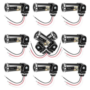 10 Pack Dusk to Dawn/Day Night Sensor, Photoelectric Switch, Photo Cell Sensor, 110V/120V/220V/240V Input, UL Listed, IP65 Water-Resistant, Photocell for Outdoor Light (10)