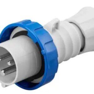 Gewiss GW60026H Straight Plug HP - IP66/IP67/IP68/IP69 - 2P+E 16A 200-250V 50/60HZ - Blue - 6H - Scr