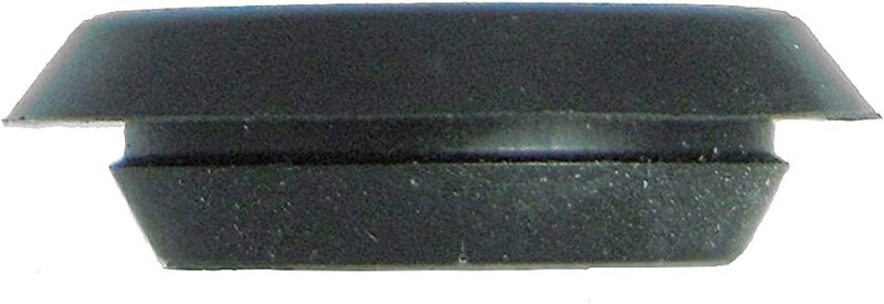 1/2 0.5 inch Flush Mount Black Plastic Body and Sheet Metal Hole Plug Qty 25 by Caplugs