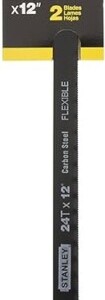 STANLEY 15-924A 24 POINT HACKSAW BLADE HIGH CARBON STEEL, 12-INCH 