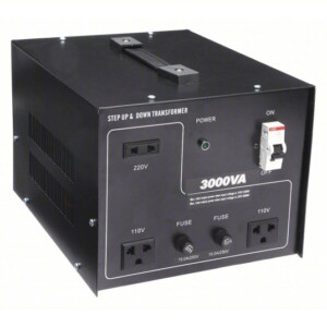APPROVED VENDOR Step Up/Step Down Voltage Converter: 3 kVA Power Rating, Single Phase, 50/60 Hz