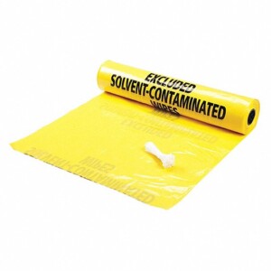 PIG POLYETHYLENE DISPOSAL BAGS: 55 GAL CAPACITY, 38 IN X 65 IN, 6 MIL THICK, POLYPROPYLENE, 50 PK