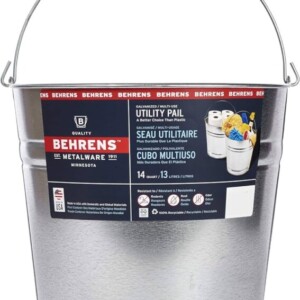 Behrens 1214GS Galvanized Steel Utility Pail, 14-Quart