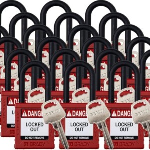 Brady Safety Lockout Padlock 24 Sets