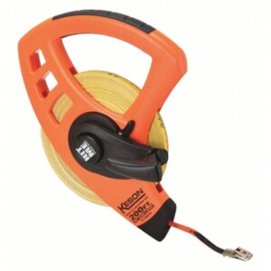 KESON Long Tape Measure: Manual, FLT18M200, Metric/SAE, 200 ft / 60 m, 1/8 in/2 mm, Plastic, Manual Item 4MHH4Mfr. Model FLT18M200