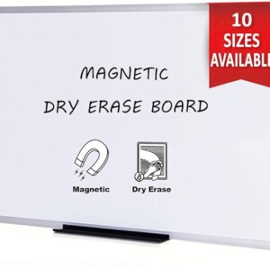 VIZ-PRO Magnetic Dry Erase Board/Whiteboard, 5' X 3', Silver Aluminium Frame