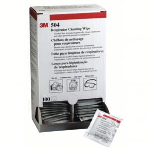 3M NON-ALCOHOLIC RESPIRATOR WIPES 100 WIPES PER BOX MODEL 504