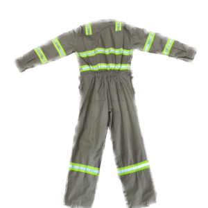 SAS ORANGE FULL SLEEVE OVERALL WITH SILVER AND GREEN REFLECTIVE STRIP