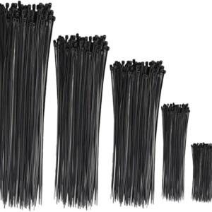 CABLE ZIP TIES, SELF-LOCKING BLACK 2 PACK - WHITE