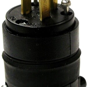 LEVITON 515PR 15 AMP 125 VOLT, STRAIGHT BLADE RUBBER PLUG