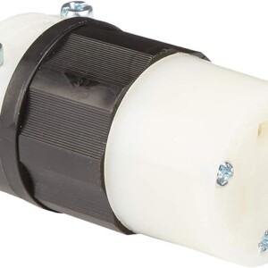 LEVITON 5369-C 20 AMP, 125 VOLT,  BLACK-WHITE