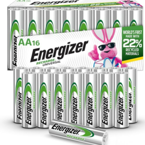 Energizer Rechargeable AA Batteries, Recharge Universal Double A Battery Pre-Charged, 16 Count