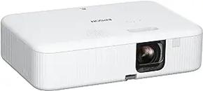 EPSON EPIQVISION FLEX CO-FH02 FULL HD 1080P SMART STREAMING PORTABLE PROJECTOR, 3-CHIP 3LCD, 3,000 LUMEN COLOR/WHITE BRIGHTNESS, ANDROID TV, BLUETOOTH, 5W SPEAKER, HOME ENTERTAINMENT