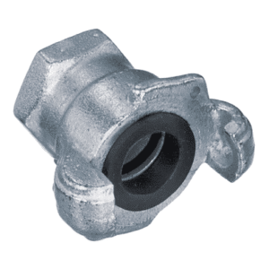 FE-75 by Kuriyama | Two Lug Universal Air Hose Coupling | 3/4" Female NPT | 150 PSI | Zinc Plated Steel
